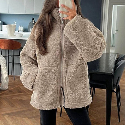 KAJA – Manteau en Teddy Doux