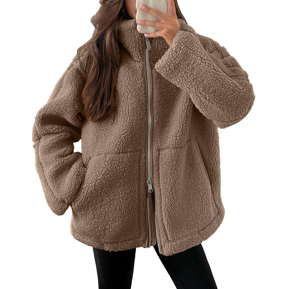 KAJA – Manteau en Teddy Doux