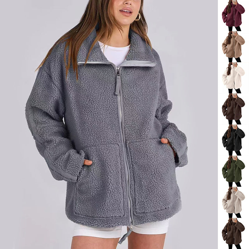 KAJA – Manteau en Teddy Doux